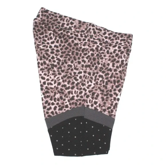 New Torrid Leopard Stars Activewear Bike Stretch Shorts Womens Size 1X - Picture 3 of 7